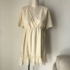 UO Eyelet Tie Back Dress